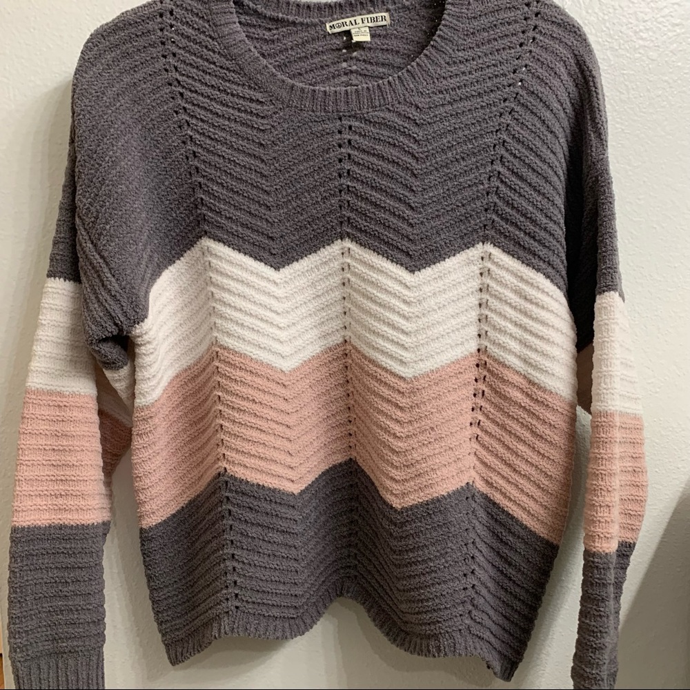 Moral Fiber Chevron Sweater